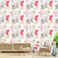 DeCorner - Self Adhesive Wallpaper for Walls (Butterfly Leaf) Extra Large Size (300x40) Cm Wall Stickers for Bedroom | Wall Stickers for Living Room | Wall Stickers for Kitchen | Pack of-1-thumb2