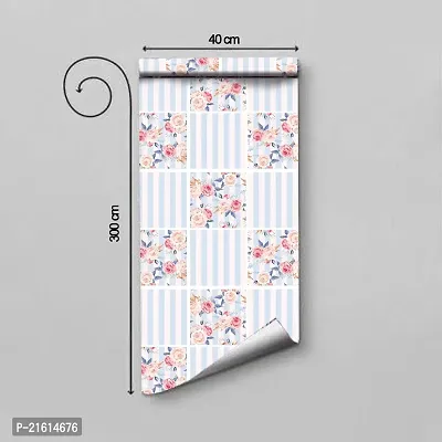 DeCorner - Self Adhesive Wallpaper for Walls (CollageFlower) Extra Large Size (300x40) Cm Wall Stickers for Bedroom | Wall Stickers for Living Room | Wall Stickers for Kitchen | Pack of-1-thumb2