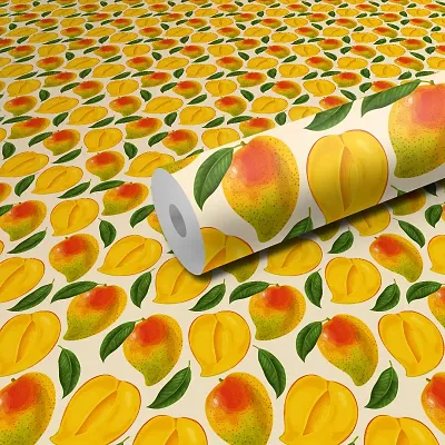 DeCorner - Self Adhesive Wallpaper for Walls (Mango) Extra Large Size (300x40) Cm Wall Stickers for Bedroom | Wall Stickers for Living Room | Wall Stickers for Kitchen | Pack of-1