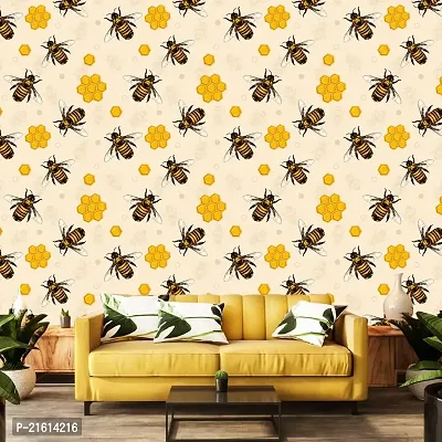 DeCorner - Self Adhesive Wallpaper for Walls (MadhuMakkhi) Extra Large Size (300x40) Cm Wall Stickers for Bedroom | Wall Stickers for Living Room | Wall Stickers for Kitchen | Pack of-1-thumb5