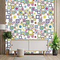 DeCorner - Self Adhesive Wallpaper for Walls (MultiSquares) Extra Large Size (300x40) Cm Wall Stickers for Bedroom | Wall Stickers for Living Room | Wall Stickers for Kitchen | Pack of-1-thumb1