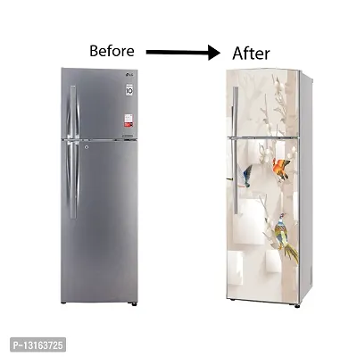 Self Adhesive Fridge Sticker Single/Double Door Full Size (160x60) Cm Fridge Stickers | Refrigerator Wall Stickers for Kitchen Decoration | Sticker for Fridge Door (SparrowWorld)-thumb5