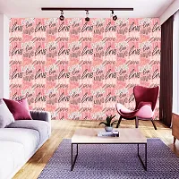 WALLWEAR - Self Adhesive Wallpaper For Walls And Wall Sticker For Home D&eacute;cor (PinkLove) Extra Large Size (300x40cm) 3D Wall Papers For Bedroom, Livingroom, Kitchen, Hall, Office Etc Decorations-thumb2