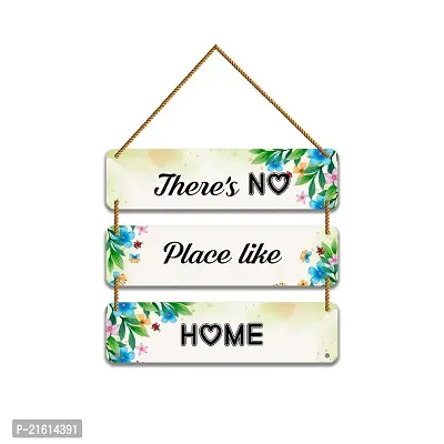 DeCorner Decorative Wooden Printed all Hanger | Wall Decor for Living Room | Wall Hangings for Home Decoration | Bedroom Wall Decor | Wooden Wall Hangings Home.(There's No Place Like Home)-thumb0