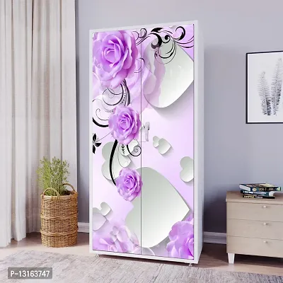 Self Adhesive Almirah Stickers, Wall Stickers, Decorative Sticker Wallpaper for Home Wardrobe Doors (BenganiDilAlmira) PVC Vinyl Size Large (39 x 84 Inch)