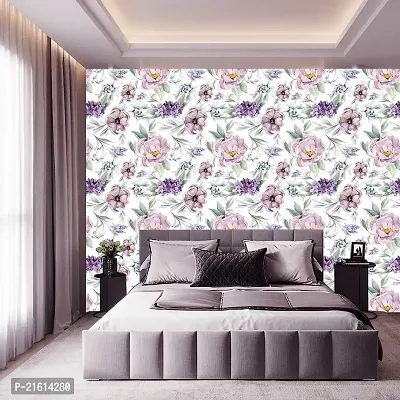 DeCorner - Self Adhesive Wallpaper for Walls (Bengani Fool) Extra Large Size (300x40) Cm Wall Stickers for Bedroom | Wall Stickers for Living Room | Wall Stickers for Kitchen | Pack of-1-thumb5