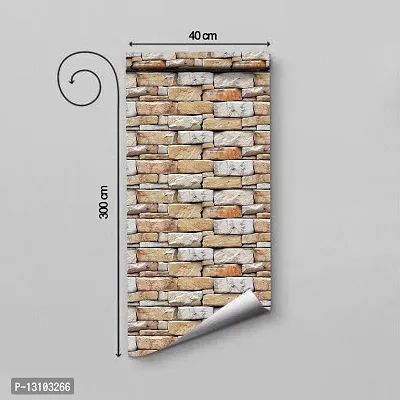 WALLWEAR - Self Adhesive Wallpaper For Walls And Wall Sticker For Home D&eacute;cor (PattharWall) Extra Large Size (300x40cm) 3D Wall Papers For Bedroom, Livingroom, Kitchen, Hall, Office Etc Decorations-thumb2