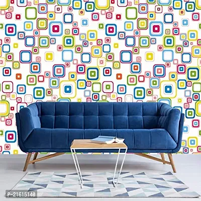 DeCorner - Self Adhesive Wallpaper for Walls (MultiSquares) Extra Large Size (300x40) Cm Wall Stickers for Bedroom | Wall Stickers for Living Room | Wall Stickers for Kitchen | Pack of-1-thumb5