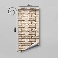 WALLWEAR - Self Adhesive Wallpaper For Walls And Wall Sticker For Home D&eacute;cor (BigStoneGrass) Extra Large Size (300x40cm) 3D Wall Papers For Bedroom, Livingroom, Kitchen, Hall, Office Etc Decorations-thumb1