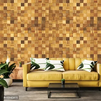 Self Adhesive Wallpapers (MixWood) Wall Stickers Extra Large (300x40cm) for Bedroom | Livingroom | Kitchen | Hall Etc-thumb3