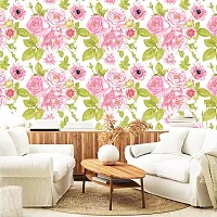 DeCorner - Self Adhesive Wallpaper for Walls (Cabbage Rose) Extra Large Size (300x40) Cm Wall Stickers for Bedroom | Wall Stickers for Living Room | Wall Stickers for Kitchen | Pack of-1-thumb2