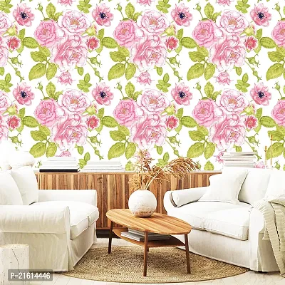 DeCorner - Self Adhesive Wallpaper for Walls (Cabbage Rose) Extra Large Size (300x40) Cm Wall Stickers for Bedroom | Wall Stickers for Living Room | Wall Stickers for Kitchen | Pack of-1-thumb3