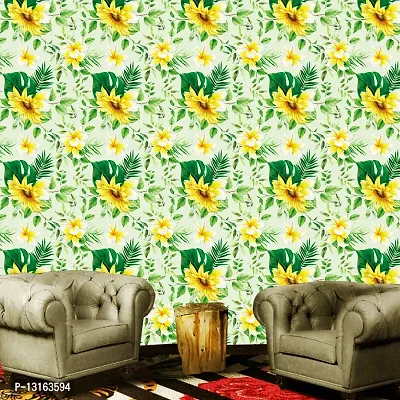 Self Adhesive Wallpapers (WildFlower) Wall Stickers Extra Large (300x40cm) for Bedroom | Livingroom | Kitchen | Hall Etc-thumb3