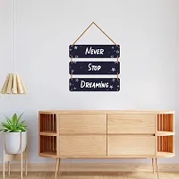 DeCorner Decorative Wooden Printed all Hanger | Wall Decor for Living Room | Wall Hangings for Home Decoration | Bedroom Wall Decor | Wooden Wall Hangings Home.(Never Stop Dreaming)-thumb4