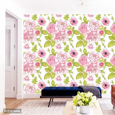 DeCorner - Self Adhesive Wallpaper for Walls (Cabbage Rose) Extra Large Size (300x40) Cm Wall Stickers for Bedroom | Wall Stickers for Living Room | Wall Stickers for Kitchen | Pack of-1-thumb4