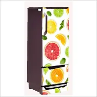 Self Adhesive Fridge Sticker Single/Double Door Full Size (160x60) Cm Fridge Stickers | Refrigerator Wall Stickers for Kitchen Decoration | Sticker for Fridge Door (LemonPieces)-thumb2