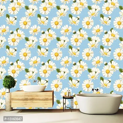 Self Adhesive Wallpapers (Sunflower) Wall Stickers Extra Large (300x40cm) for Bedroom | Livingroom | Kitchen | Hall Etc-thumb4