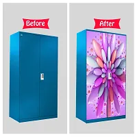 Self Adhesive Almirah Stickers, Wall Stickers, Decorative Sticker Wallpaper for Home Wardrobe Doors (CadburyGemsAlmira) PVC Vinyl Size Large (39 x 84 Inch)-thumb4