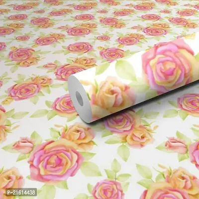 DeCorner - Self Adhesive Wallpaper for Walls (PaperRose) Extra Large Size (300x40) Cm Wall Stickers for Bedroom | Wall Stickers for Living Room | Wall Stickers for Kitchen | Pack of-1-thumb0