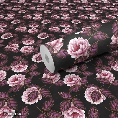 WALLWEAR - Self Adhesive Wallpaper For Walls And Wall Sticker For Home D&eacute;cor (WineLeafFlower) Extra Large Size (300x40cm) 3D Wall Papers For Bedroom, Livingroom, Kitchen, Hall, Office Etc Decorations