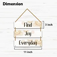 DeCorner Decorative Wooden Printed all Hanger | Wall Decor for Living Room | Wall Hangings for Home Decoration | Bedroom Wall Decor | Wooden Wall Hangings Home.(Find Joy Everyday)-thumb1