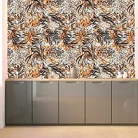 DeCorner - Self Adhesive Wallpaper for Walls (TigerSkin) Extra Large Size (300x40) Cm Wall Stickers for Bedroom | Wall Stickers for Living Room | Wall Stickers for Kitchen | Pack of-1-thumb3