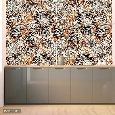 DeCorner - Self Adhesive Wallpaper for Walls (TigerSkin) Extra Large Size (300x40) Cm Wall Stickers for Bedroom | Wall Stickers for Living Room | Wall Stickers for Kitchen | Pack of-1-thumb4