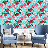 DeCorner - Self Adhesive Wallpaper for Walls (Bluish Garden) Extra Large Size (300x40) Cm Wall Stickers for Bedroom | Wall Stickers for Living Room | Wall Stickers for Kitchen | Pack of-1-thumb2