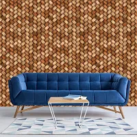 WALLWEAR - Self Adhesive Wallpaper For Walls And Wall Sticker For Home D&eacute;cor (WoodenMatt) Extra Large Size (300x40cm) 3D Wall Papers For Bedroom, Livingroom, Kitchen, Hall, Office Etc Decorations-thumb3