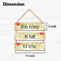 DeCorner Decorative Wooden Printed all Hanger | Wall Decor for Living Room | Wall Hangings for Home Decoration | Bedroom Wall Decor | Wooden Wall Hangings Home.(This Home is full of love)-thumb1