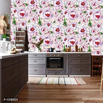 WALLWEAR - Self Adhesive Wallpaper For Walls And Wall Sticker For Home D&eacute;cor (SprayFlower) Extra Large Size (300x40cm) 3D Wall Papers For Bedroom, Livingroom, Kitchen, Hall, Office Etc Decorations-thumb4