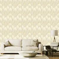 WALLWEAR - Self Adhesive Wallpaper For Walls And Wall Sticker For Home D&eacute;cor (GoldenPipleLeaf) Extra Large Size (300x40cm) 3D Wall Papers For Bedroom, Livingroom, Kitchen, Hall, Office Etc Decorations-thumb2