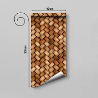 DeCorner - Self Adhesive Wallpaper for Walls (WoodenMatt) Extra Large Size (300x40) Cm Wall Stickers for Bedroom | Wall Stickers for Living Room | Wall Stickers for Kitchen | Pack of-1-thumb4