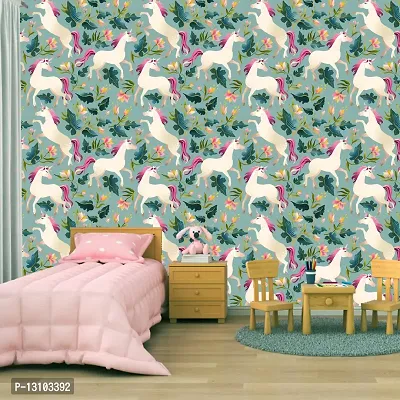 WALLWEAR - Self Adhesive Wallpaper For Walls And Wall Sticker For Home D&eacute;cor (WhiteUnicorn) Extra Large Size (300x40cm) 3D Wall Papers For Bedroom, Livingroom, Kitchen, Hall, Office Etc Decorations-thumb4