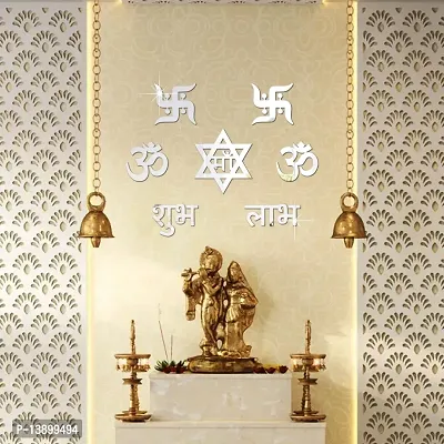 Decorative Self Adhesive Diwali Combo Wall Mirror Stickers For Home Decoration