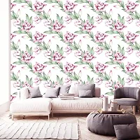 DeCorner - Self Adhesive Wallpaper for Walls (Basant Tulip) Extra Large Size (300x40) Cm Wall Stickers for Bedroom | Wall Stickers for Living Room | Wall Stickers for Kitchen | Pack of-1-thumb2