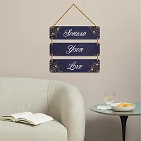 DeCorner Decorative Wooden Printed all Hanger | Wall Decor for Living Room | Wall Hangings for Home Decoration | Bedroom Wall Decor | Wooden Wall Hangings Home.(Spread Your Love)-thumb3