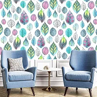 DeCorner - Self Adhesive Wallpaper for Walls (Forest Leaf) Extra Large Size (300x40) Cm Wall Stickers for Bedroom | Wall Stickers for Living Room | Wall Stickers for Kitchen | Pack of-1-thumb2