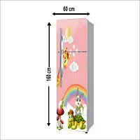 Self Adhesive Fridge Sticker Single/Double Door Full Size (160x60) Cm Fridge Stickers | Refrigerator Wall Stickers for Kitchen Decoration | Sticker for Fridge Door (RainbowKids)-thumb1