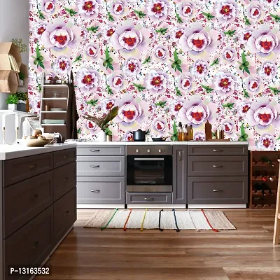 Self Adhesive Wallpapers (SprayFlower) Wall Stickers Extra Large (300x40cm) for Bedroom | Livingroom | Kitchen | Hall Etc-thumb4