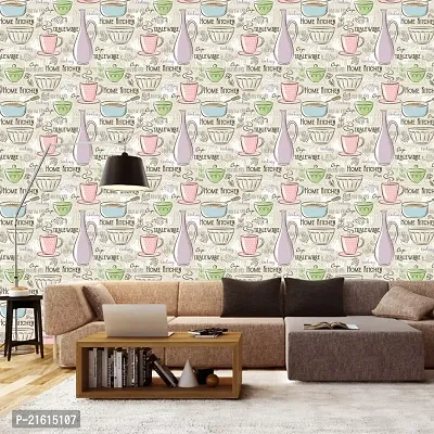 DeCorner - Self Adhesive Wallpaper for Walls (HomeKitchen) Extra Large Size (300x40) Cm Wall Stickers for Bedroom | Wall Stickers for Living Room | Wall Stickers for Kitchen | Pack of-1-thumb2