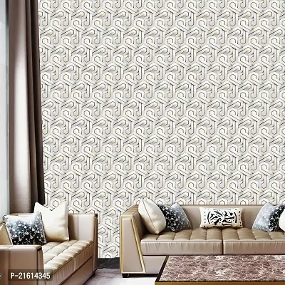 DeCorner - Self Adhesive Wallpaper for Walls (GoldenMaze) Extra Large Size (300x40) Cm Wall Stickers for Bedroom | Wall Stickers for Living Room | Wall Stickers for Kitchen | Pack of-1-thumb3