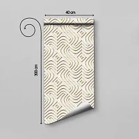 WALLWEAR - Self Adhesive Wallpaper For Walls And Wall Sticker For Home D&eacute;cor (SwastikTexture) Extra Large Size (300x40cm) 3D Wall Papers For Bedroom, Livingroom, Kitchen, Hall, Office Etc Decorations-thumb1