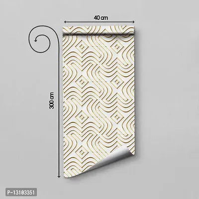 WALLWEAR - Self Adhesive Wallpaper For Walls And Wall Sticker For Home D&eacute;cor (SwastikTexture) Extra Large Size (300x40cm) 3D Wall Papers For Bedroom, Livingroom, Kitchen, Hall, Office Etc Decorations-thumb2