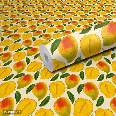 WALLWEAR - Self Adhesive Wallpaper For Walls And Wall Sticker For Home D&eacute;cor (Mango) Extra Large Size (300x40cm) 3D Wall Papers For Bedroom, Livingroom, Kitchen, Hall, Office Etc Decorations-thumb0