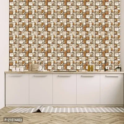 DeCorner - Self Adhesive Wallpaper for Walls (CrackBrick) Extra Large Size (300x40) Cm Wall Stickers for Bedroom | Wall Stickers for Living Room | Wall Stickers for Kitchen | Pack of-1-thumb4