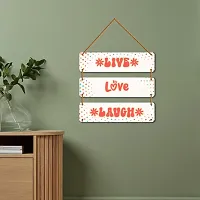 DeCorner Decorative Wooden Printed all Hanger | Wall Decor for Living Room | Wall Hangings for Home Decoration | Bedroom Wall Decor | Wooden Wall Hangings Home.(Live love Laugh)-thumb4