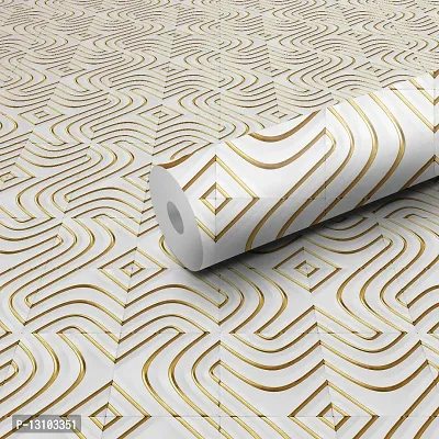 WALLWEAR - Self Adhesive Wallpaper For Walls And Wall Sticker For Home D&eacute;cor (SwastikTexture) Extra Large Size (300x40cm) 3D Wall Papers For Bedroom, Livingroom, Kitchen, Hall, Office Etc Decorations