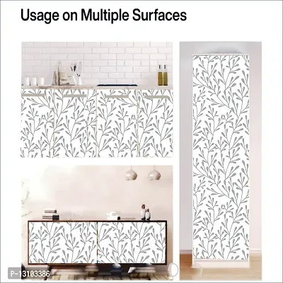 WALLWEAR - Self Adhesive Wallpaper For Walls And Wall Sticker For Home D&eacute;cor (WhiteKaliya) Extra Large Size (300x40cm) 3D Wall Papers For Bedroom, Livingroom, Kitchen, Hall, Office Etc Decorations-thumb5