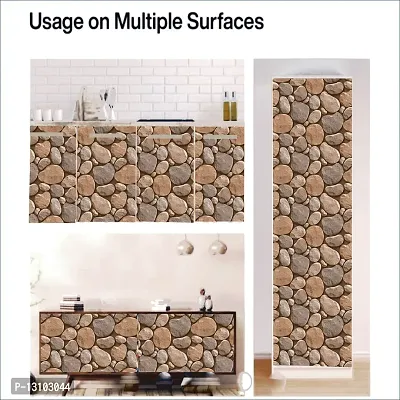 WALLWEAR - Self Adhesive Wallpaper For Walls And Wall Sticker For Home D&eacute;cor (CaveStone) Extra Large Size (300x40cm) 3D Wall Papers For Bedroom, Livingroom, Kitchen, Hall, Office Etc Decorations-thumb5